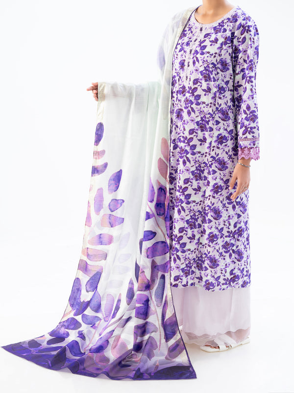 Purple Cambric 2Pc Unstitched - AWP-2PS-LKD-UN-902