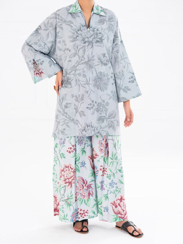 Grey Cambric 2Pc Stitched - AWP-2PS-LKS-896