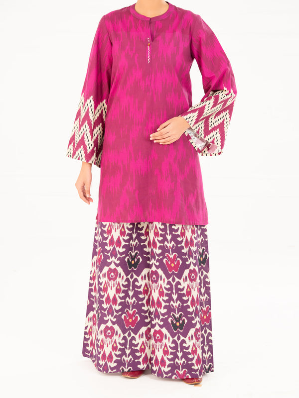 Purple Cambric Kurti - AWP-SLK-843