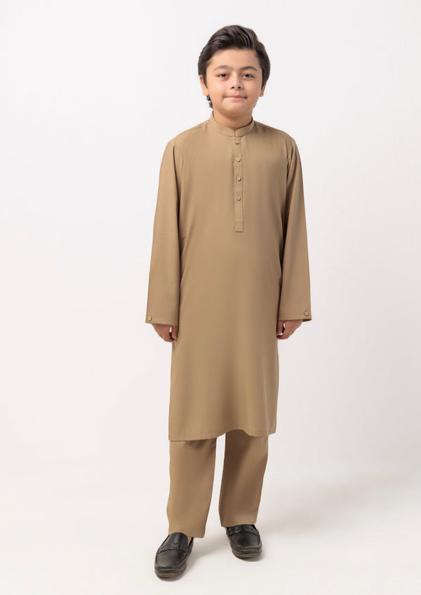 Khaki-Blended-Kurta Trouser - (B25KP2011)