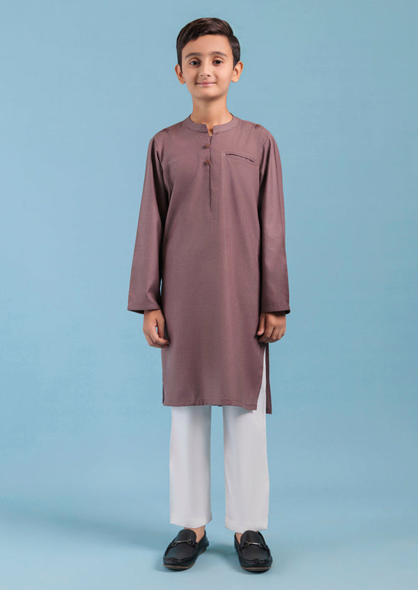 Maroon-Blended-Kurta - (B25KU1002)