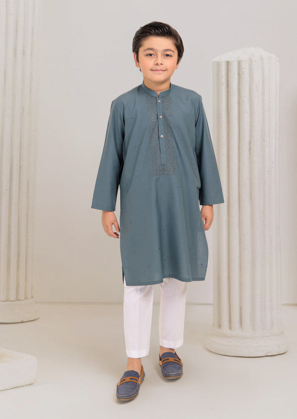 Aqua-Blended-Kurta - (B25KU1018)