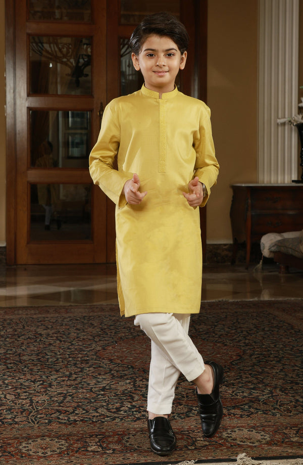 BOYS KURTA LEMON