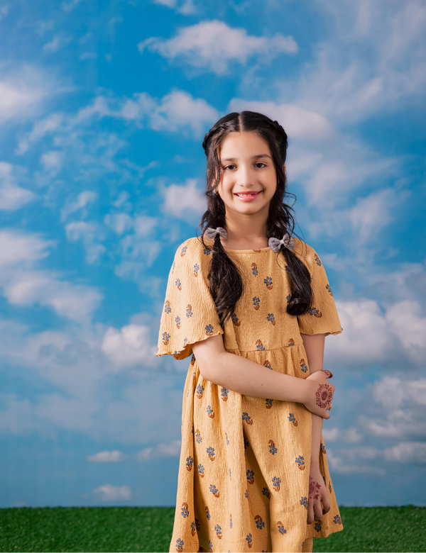 2 PIECE ALLOVER FLORAL PRINTED SUIT