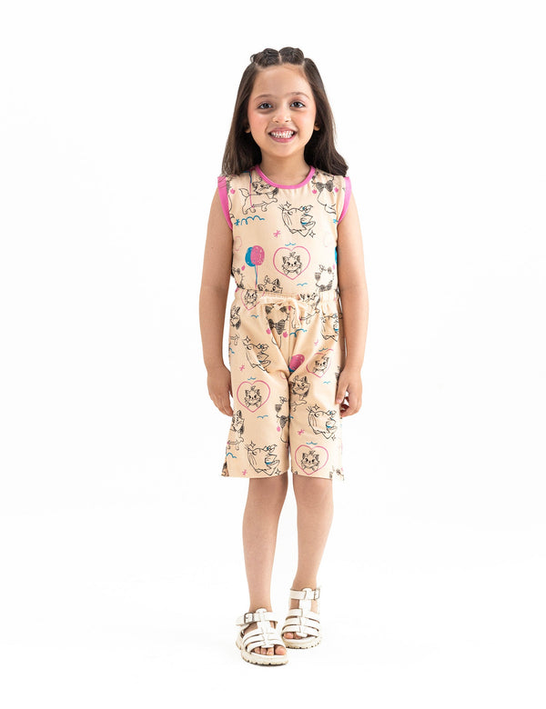 MARRIE KITTY PRINTED JUMPSUIT
