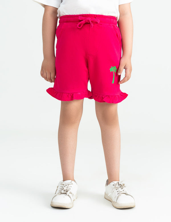 PALM TREE PRINTED SHORTS