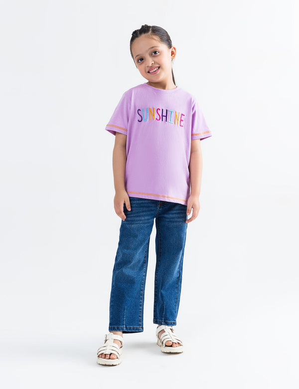 SUNSHINE EMBROIDERED T-SHIRT