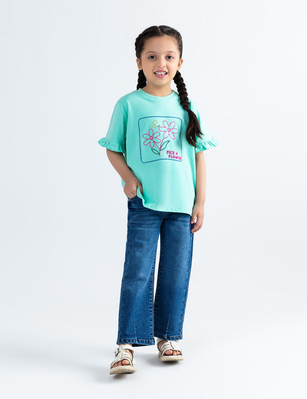 FLORAL EMBROIDERED T-SHIRT