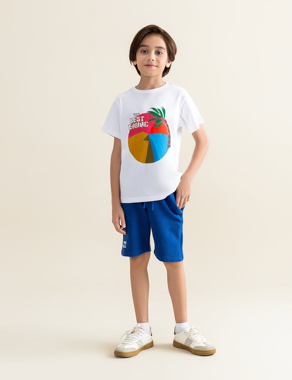 2 PIECE THE BEST ENDING PRINTED SUIT