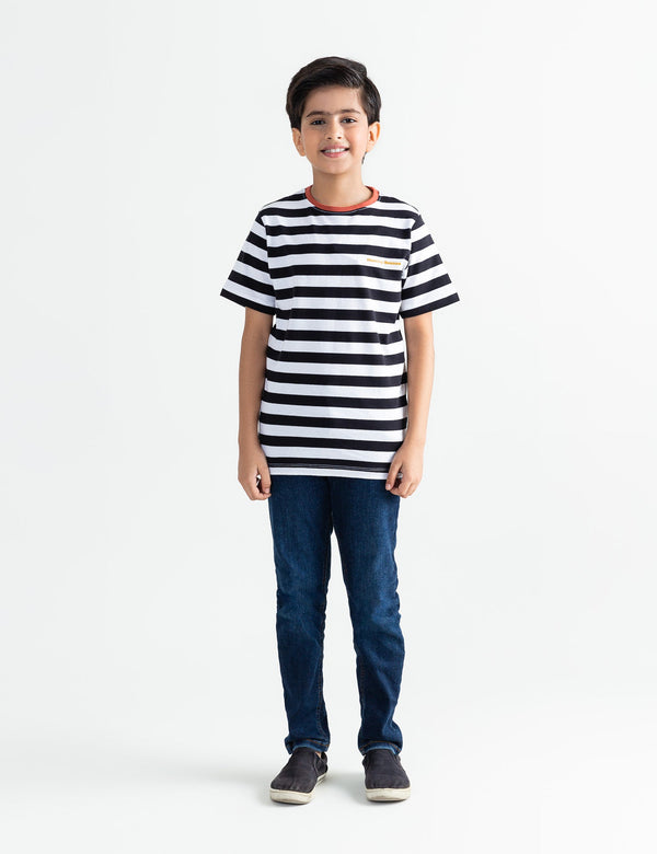 MONDAY RESCUE STRIPED T-SHIRT