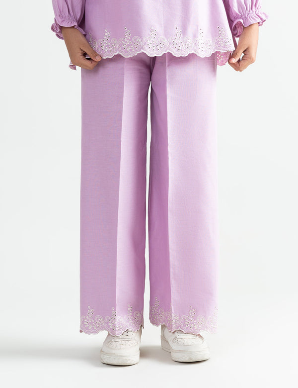 STYLISED EMBROIDERED TROUSER