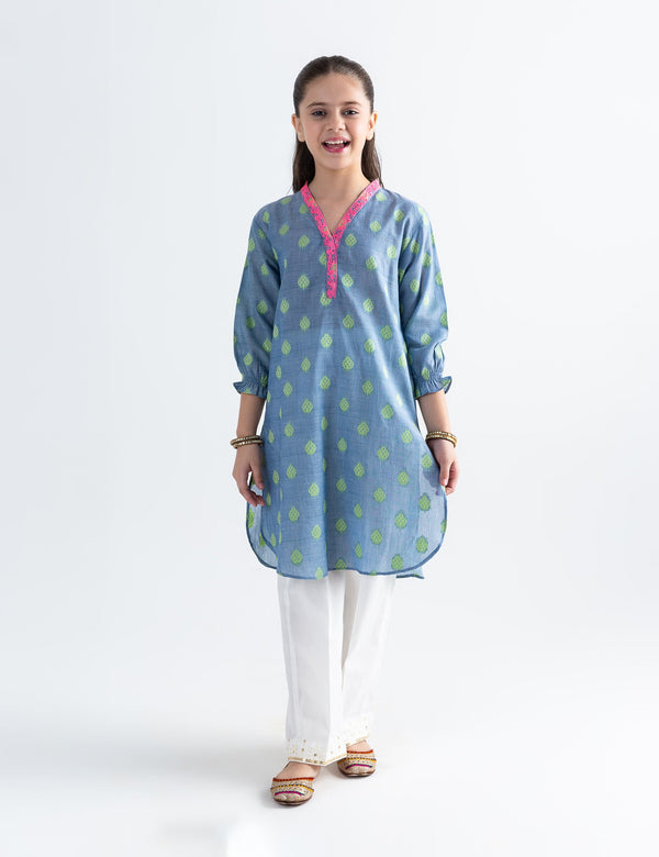 NEON EMBROIDERED KURTI