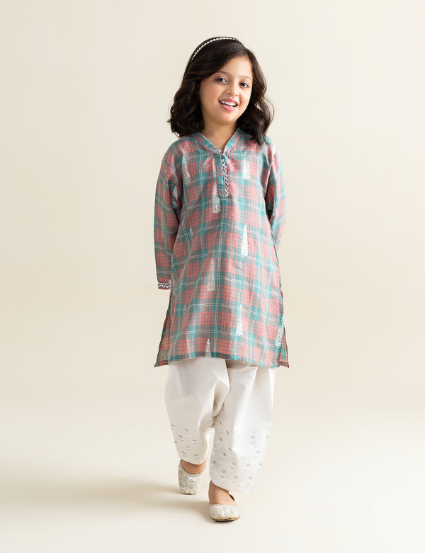 LURIX JACQUARD BOTI KURTI