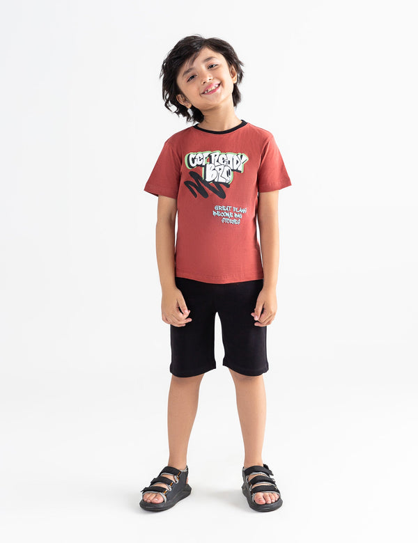 GET READY BRO PRINTED T-SHIRT