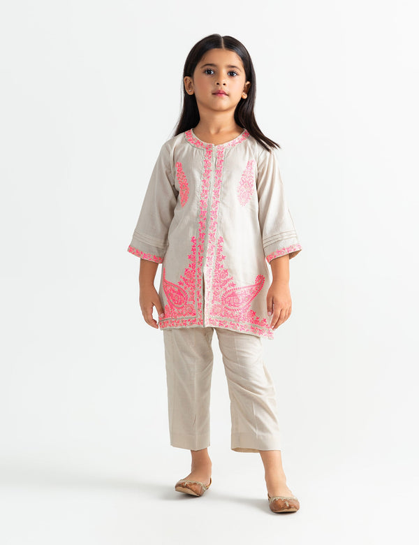 2 PIECE SEQUIN EMBROIDERED SUIT