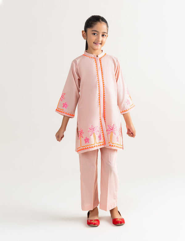 2 PIECE NEON EMBROIDERED SUIT