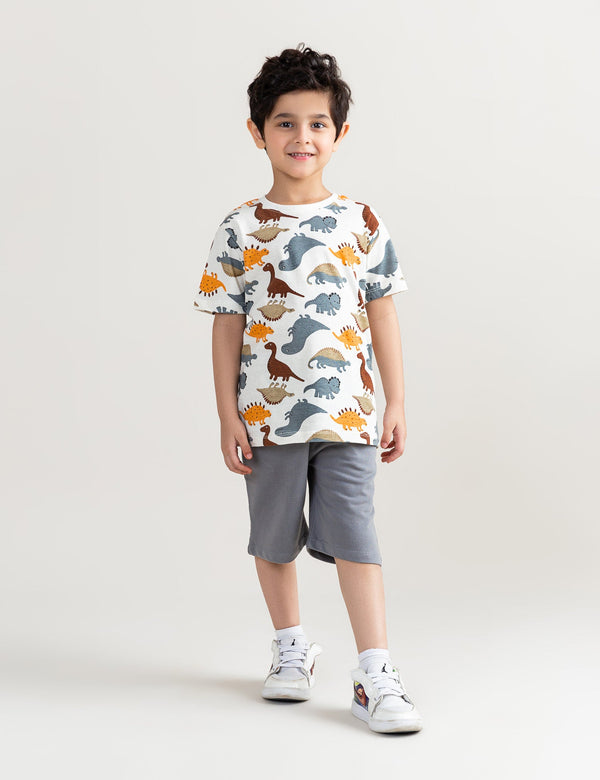 2 PIECE DINO PRINTED SUIT