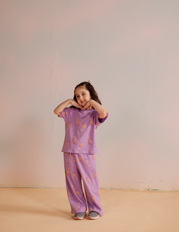 2 PIECE GIRAFFE PRINTED SUIT