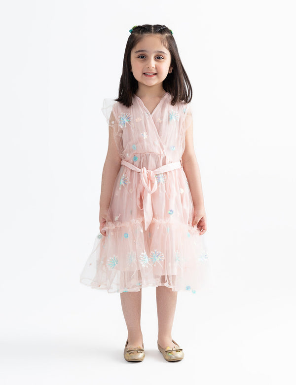 FLORAL EMBROIDERED DRESS