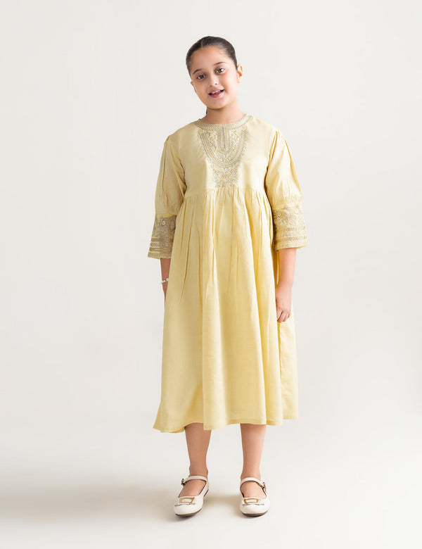 ETHNIC EMBROIDERED LONG DRESS