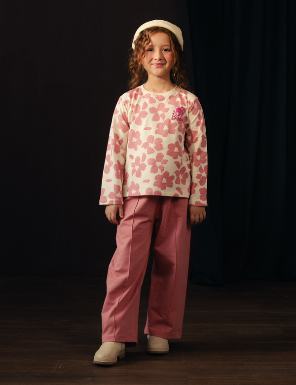 2-PIECE FLORAL BARBIE PRINTED SUIT