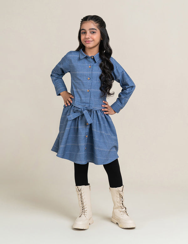 CHECKERED LONG DRESS