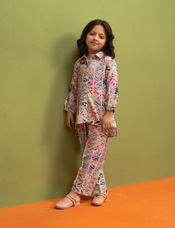 2 PIECE GEORGETTE PRINTED SUIT