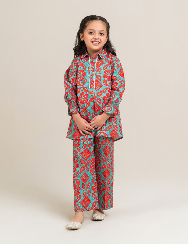 2 PIECE PRINTED SUIT