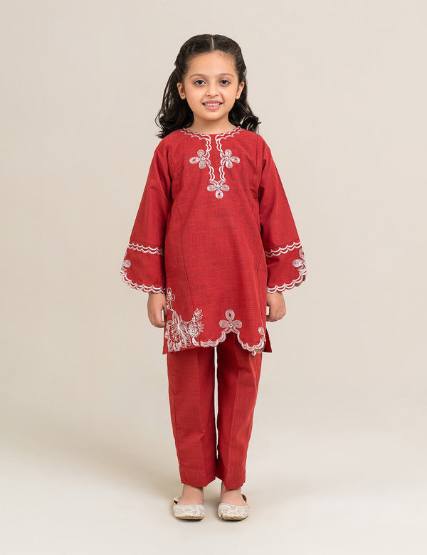 2 PIECE ETHNIC EMBROIDERED SUIT