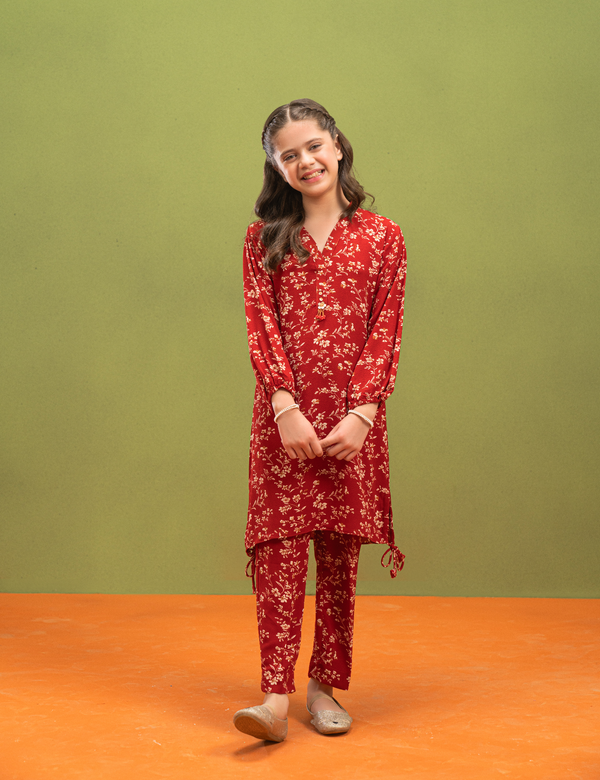 2 PIECE GEORGETTE PRINTED SUIT