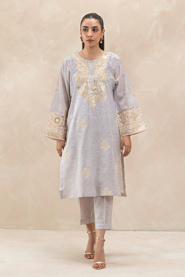 2 PIECE EMBROIDERED MULTI NEPS SUIT (LUXURY-PRET)