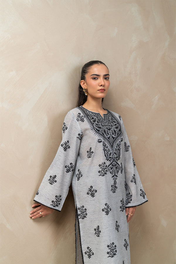 2 PIECE EMBROIDERED MULTI NEPS SHIRT (LUXURY-PRET)