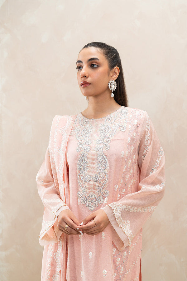 3 PIECE EMBROIDERED COTTON SUIT (LUXURY-PRET)