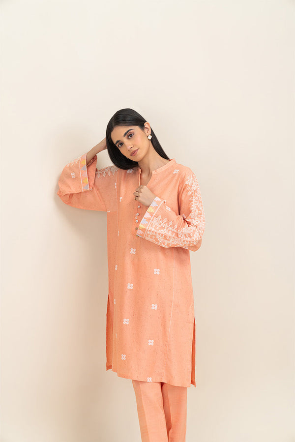 EMBROIDERED MULTI NEPS SHIRT (PRET)