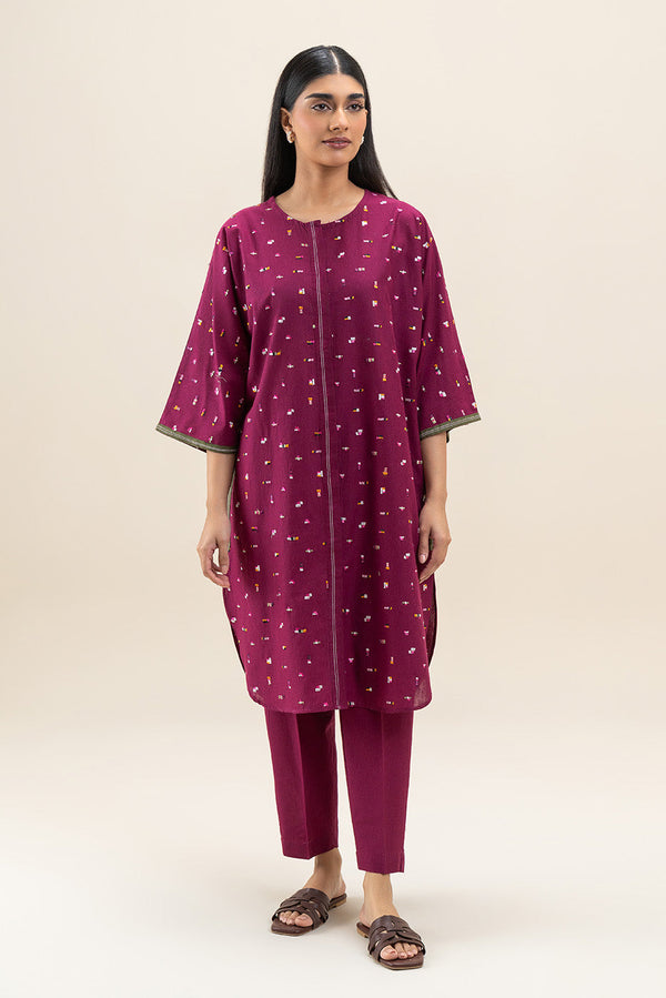 2 PIECE EMBROIDERED NEPS KARNDI SUIT (PRET)