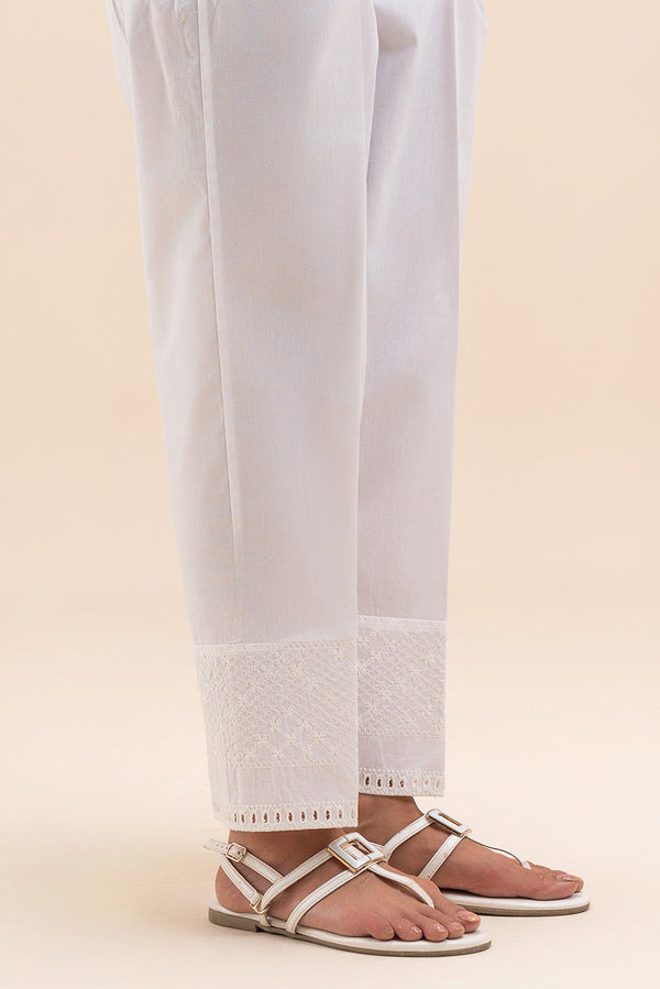 EMBROIDERED STRAIGHT PANTS