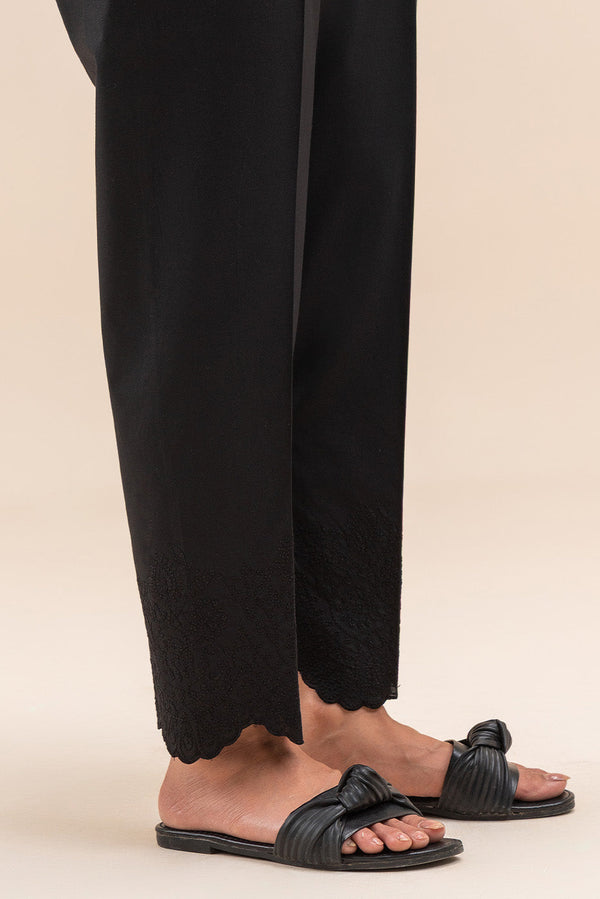 EMBROIDERED STRAIGHT PANTS