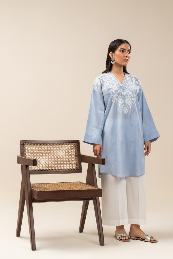 EMBROIDERED BROCHIA SHIRT (PRET)