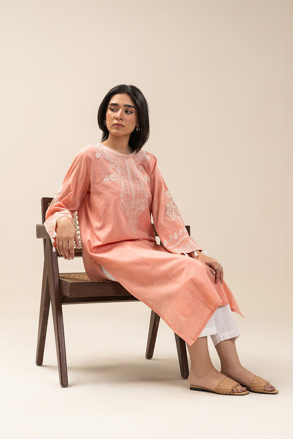 EMBROIDERED BROCHIA SHIRT (PRET)