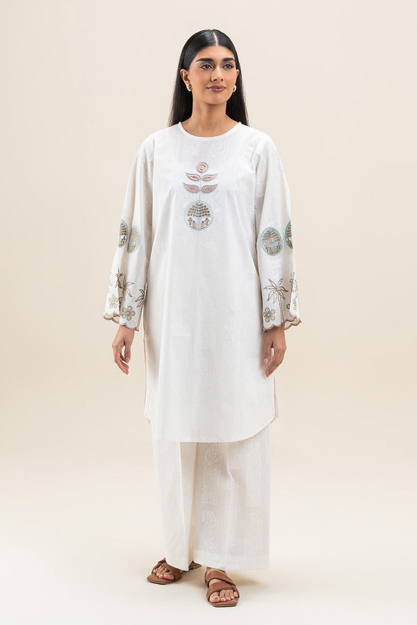 2 PIECE EMBROIDERED LAWN SUIT (PRET)