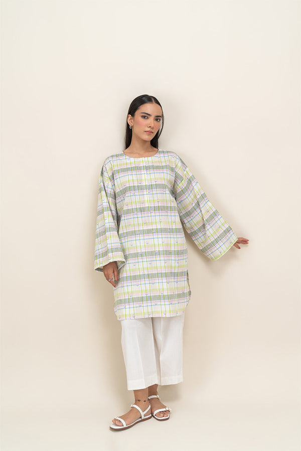 EMBROIDERED YARN DYED SHIRT (PRET)