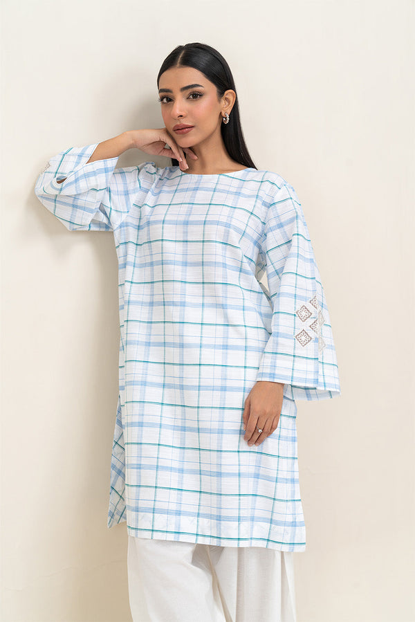 EMBROIDERED YARN DYED SHIRT (PRET)