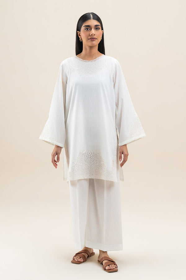 2 PIECE EMBROIDERED NEON NEPS SUIT (PRET)