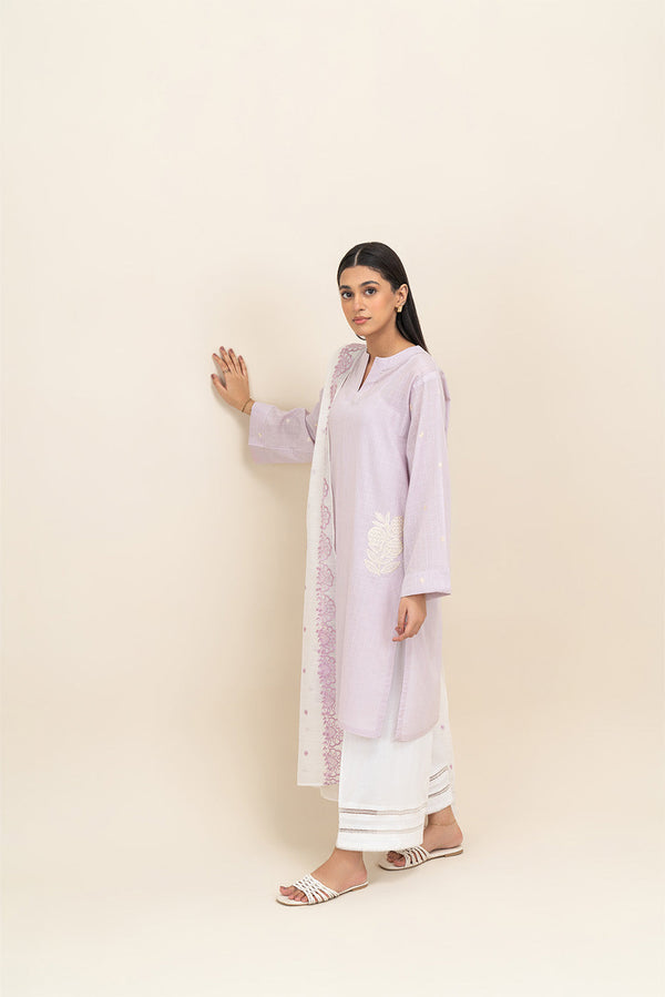 2 PIECE EMBROIDERED DORIA SUIT (PRET)