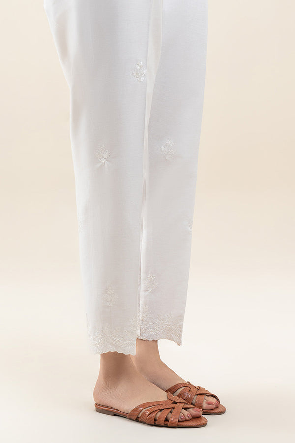 EMBROIDERED STRAIGHT PANTS