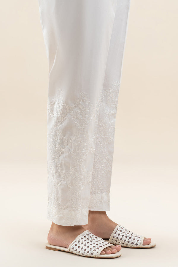 EMBROIDERED STRAIGHT PANTS