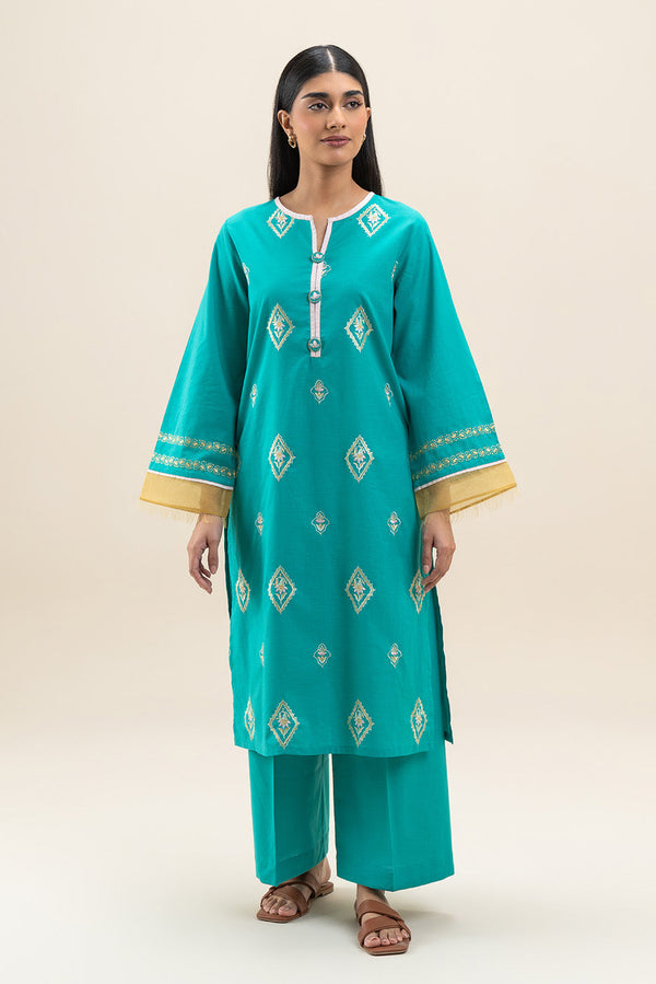 2 PIECE EMBROIDERED LAWN SUIT (PRET)