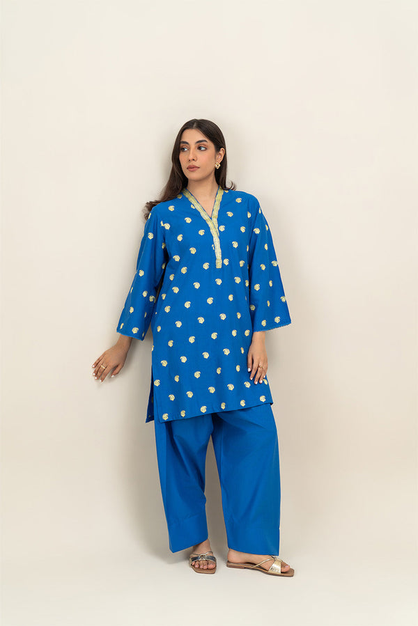 2 PIECE EMBROIDERED LAWN SUIT (PRET)