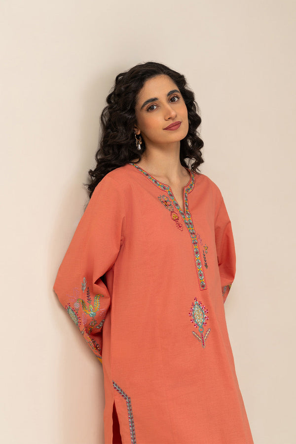 2 PIECE EMBROIDERED LAWN SUIT (PRET)