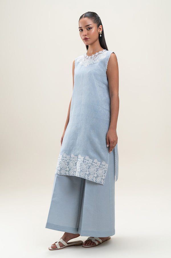 2 PIECE EMBROIDERED YAN DYED JACQUARD SUIT-SERENE GLACIER (UNSTITCHED)
